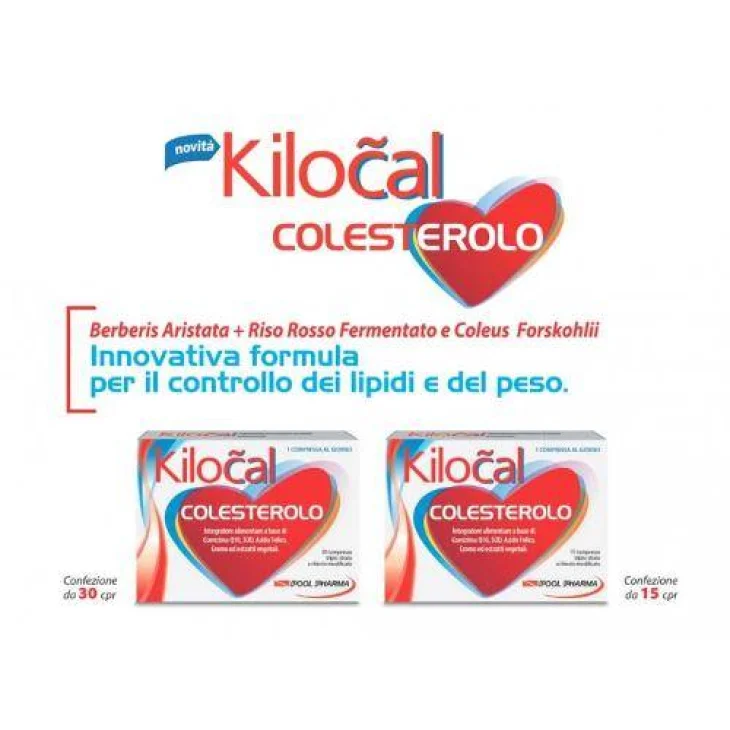 Kilocal Integratore per il Colesterolo - Compresse: 15 compresse Kilocal Integratore per il Colesterolo - Compresse: 15 compresse