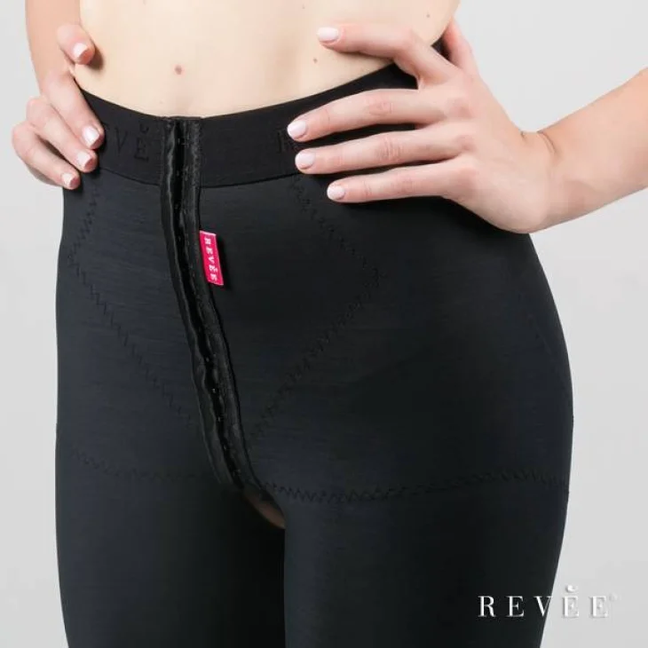 Rev&egrave;e Guaina Corta Post Liposuzione Art 0101Black Taglia XS - Taglia: M
