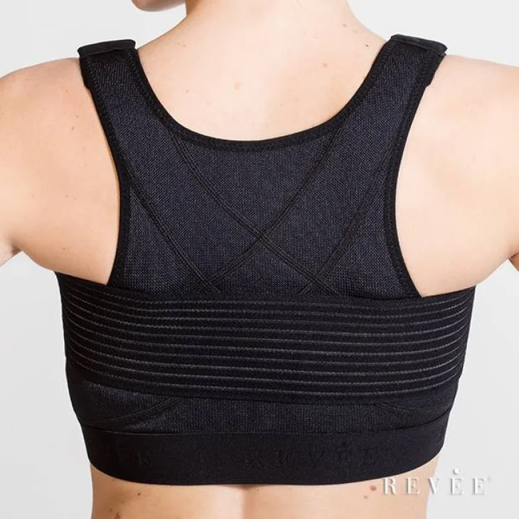 Rev&egrave;e Fascia Elastica Post Mastoplastica Taglia Unica - Colore: Nero