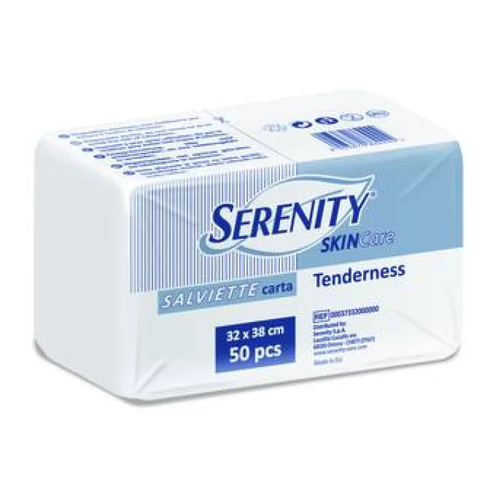 Serenity Skincare Tenderness Salviette Carta 32 x 38 cm da 50 pezzi Serenity Skincare Tenderness Salviette Carta 32 x 38 cm da 50 pezzi