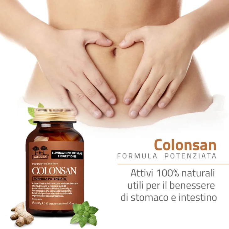 Salugea Colosan Formula Potenziata Integratore Per Il Benessere Intestinale 60 Capsule