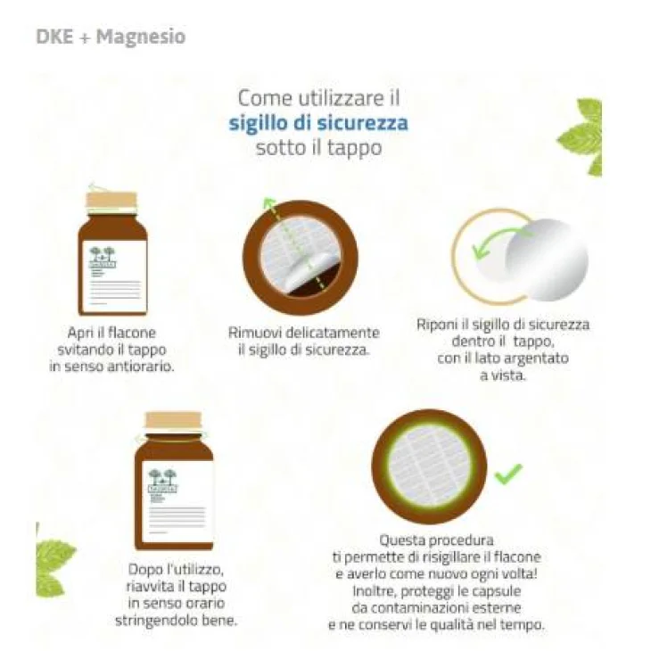 Salugea DKE Magnesio Integratore a base di Vitamine e Magnesio 60 Capsule Salugea DKE Magnesio Integratore a base di Vitamine e Magnesio 60 Capsule