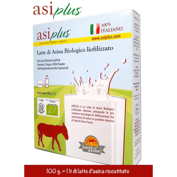 AsiPlus Latte Di Asina Bio Liofilizzato 100 g