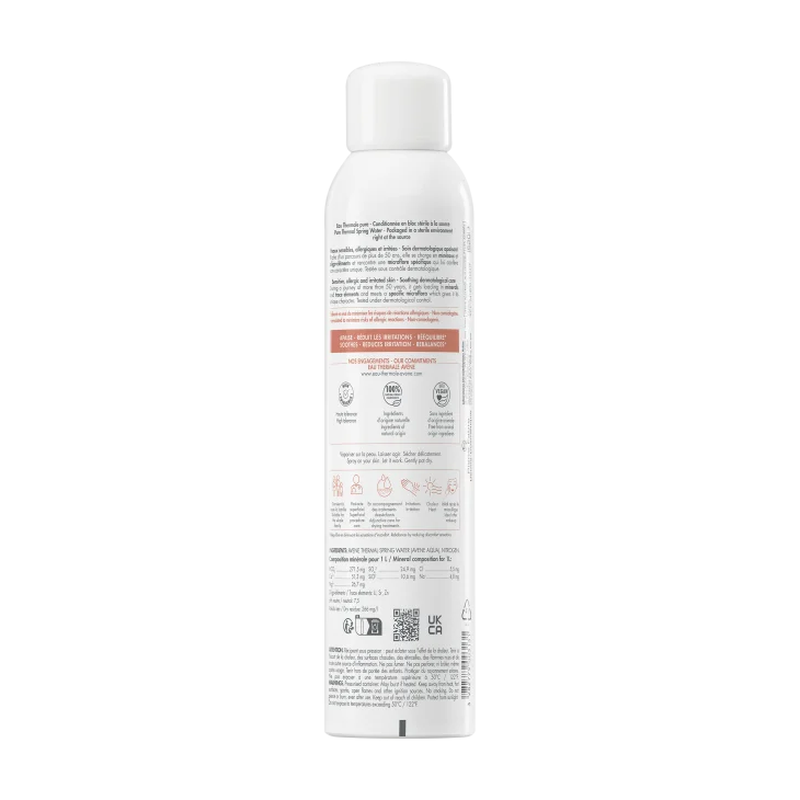 Av&egrave;ne Eau Thermale Acqua Termale Spray Lenitiva per Pelle Sensibile Allergica e Irritabile 300ml