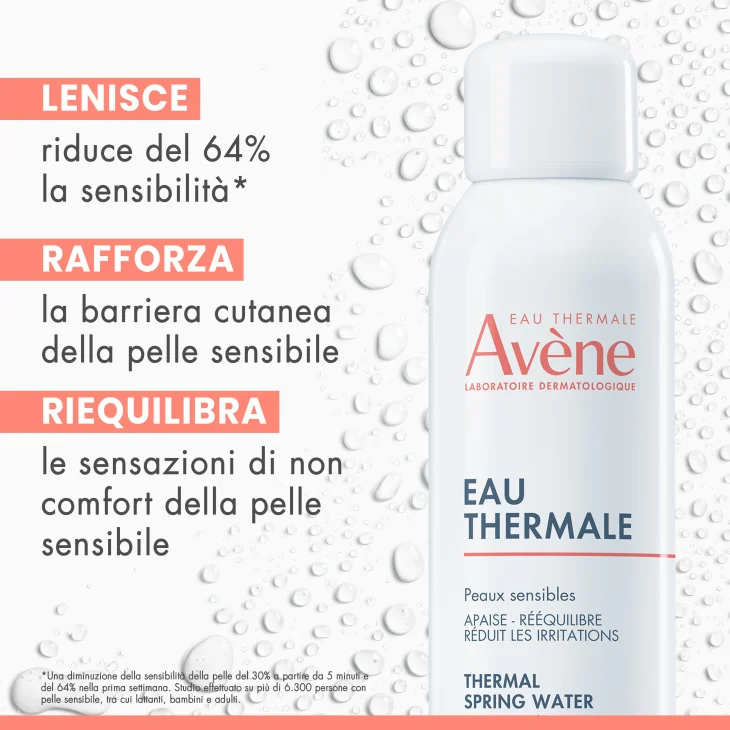 Av&egrave;ne Eau Thermale Acqua Termale Spray Lenitiva per Pelle Sensibile Allergica e Irritabile 300ml