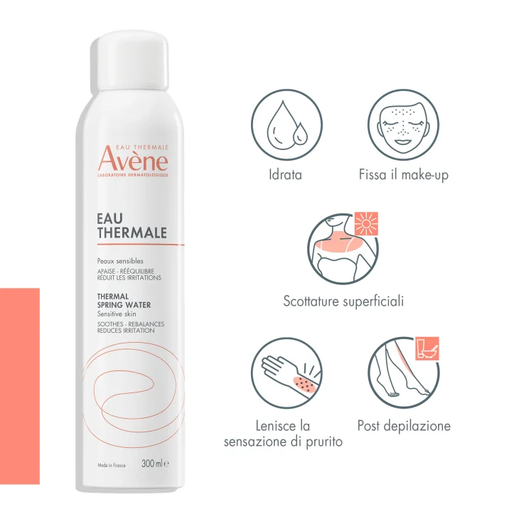 Av&egrave;ne Eau Thermale Acqua Termale Spray Lenitiva per Pelle Sensibile Allergica e Irritabile 300ml