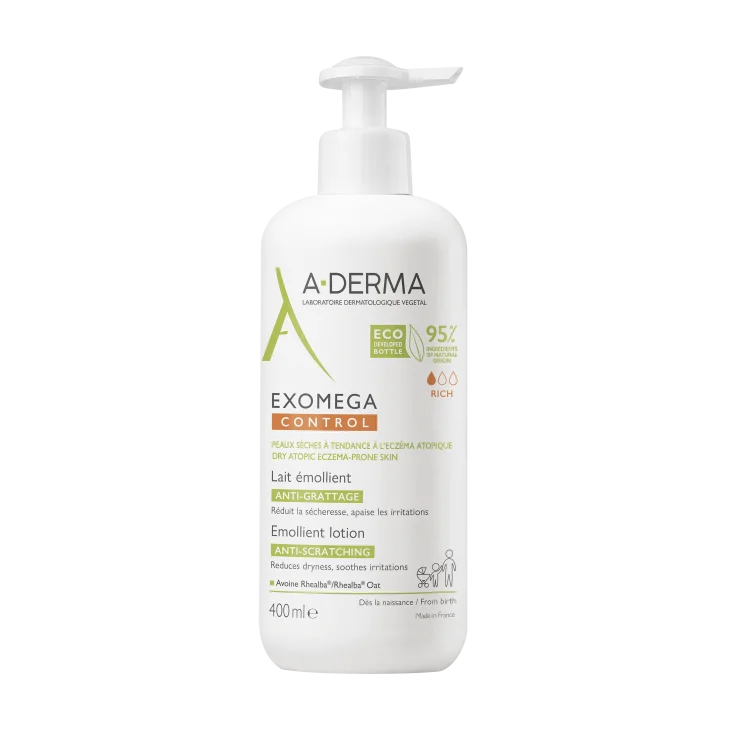 A-Derma Exomega Control Latte Emolliente Anti-Prurito 400 ml A-Derma Exomega Control Latte Emolliente Anti-Prurito 400 ml