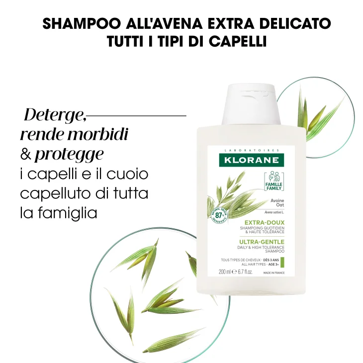 Klorane Shampoo all'Avena Extra delicato 200ml