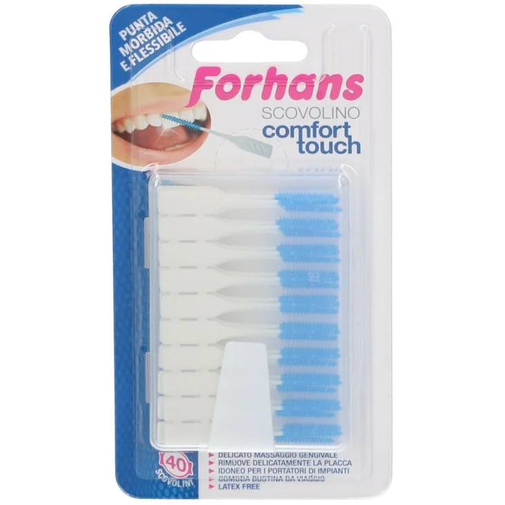 Forhans Scovolini Comfort Touch Punta Morbida in Lattice 40 Pezzi Forhans Scovolini Comfort Touch Punta Morbida in Lattice 40 Pezzi