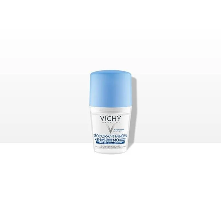 G22 Vichy Deodorante Mineral Roll-on per pelle sensibile o depilata 50 ml efficace per 48 ore