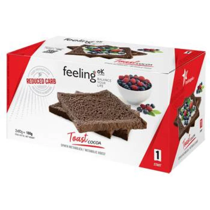FeelingOk Start 1 Toast Dietetico Gusto Cacao FeelingOk Start 1 Toast Dietetico Gusto Cacao