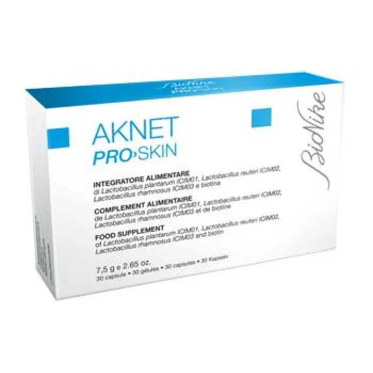 BioNike Aknet Pro Skin Integratore per la pelle 30 capsule BioNike Aknet Pro Skin Integratore per la pelle 30 capsule