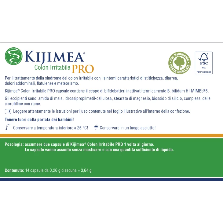 Kijimea Pro Integratore per Colon Irritabile 14 capsule
