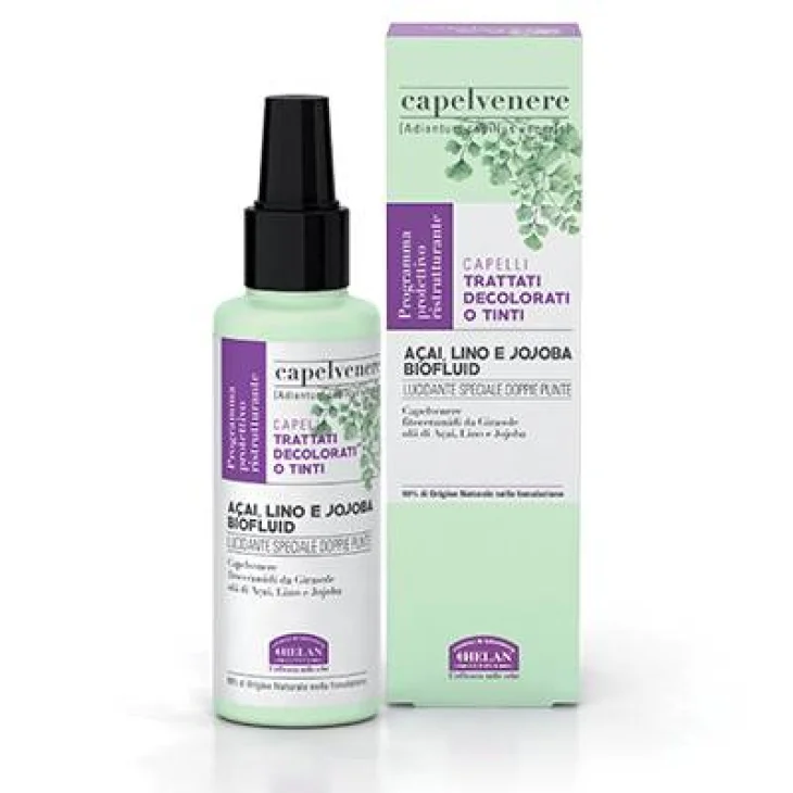 Helan Capelvenere Bio Fluid A&ccedil;ai Lino e Jojoba Lucidante Doppie Punte 100 ml