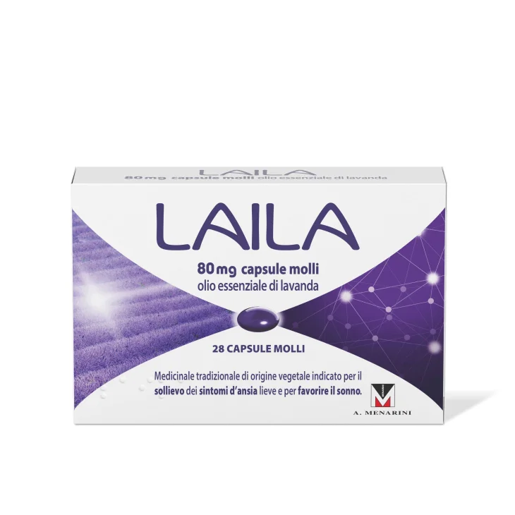 Laila combatte l'ansia lieve e favorisce il sonno 28 capsule molli