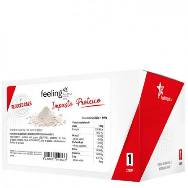 FeelingOk Start 1 Impasto Proteico Low Carb FeelingOk Start 1 Impasto Proteico Low Carb