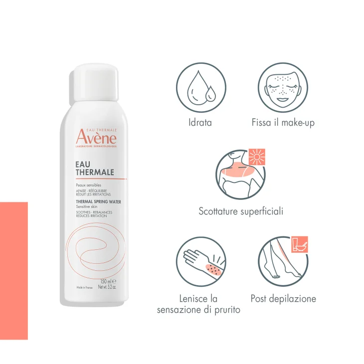 Av&egrave;ne Eau Thermale Acqua Termale Spray Lenitiva per pelle sensibile allergica e irritabile 150ml