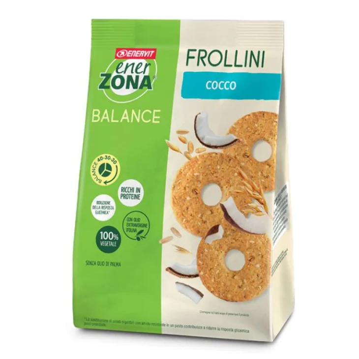 Enerzona Frollini al Cocco 100% Vegetali Senza Olio di Palma Enerzona Frollini al Cocco 100% Vegetali Senza Olio di Palma