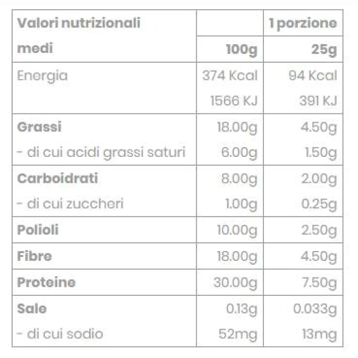 FeelingOk Start 1 Biscottone Gusto Cocco Monoporzione 50 grammi