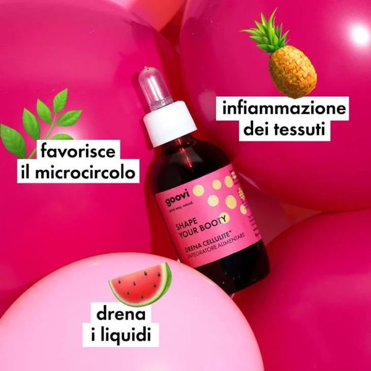 Goovi Shape Your Booty Integratore Drena Cellulite 50 ml