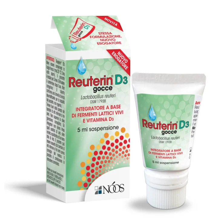 Noos Reuterin D3 Gocce Benessere Sistema Immunitario 5 ml Noos Reuterin D3 Gocce Benessere Sistema Immunitario 5 ml