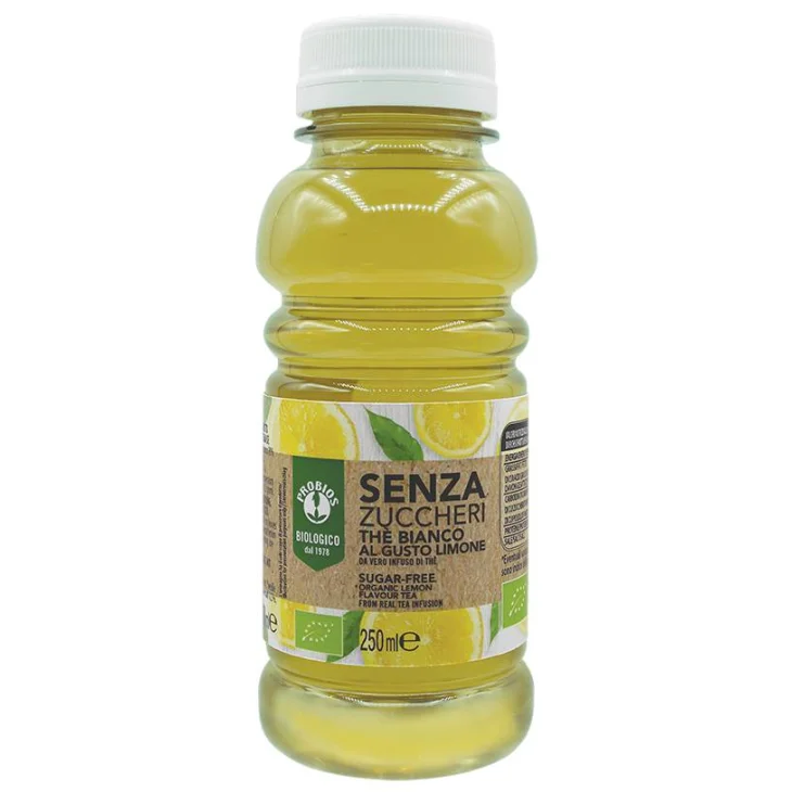 Probios Th&egrave; bianco limone senza zuccheri 250 ml