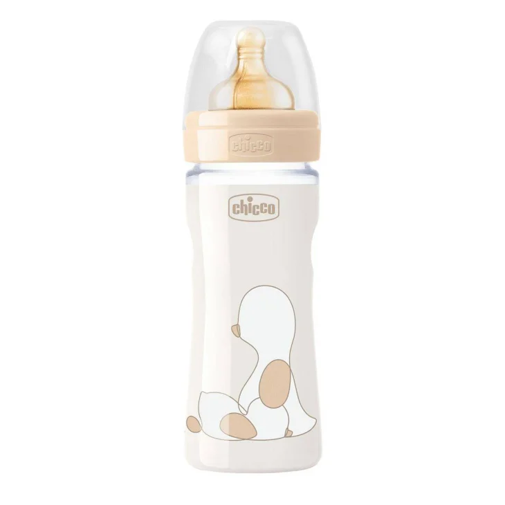Chicco Biberon Original Touch Vetro Neutro Caucci&ugrave; a flusso regolabile 240 ml