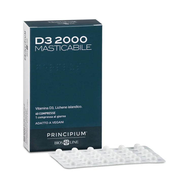Bios Line D3 2000 Vegetale Integratore Vitamina D3 60 compresse