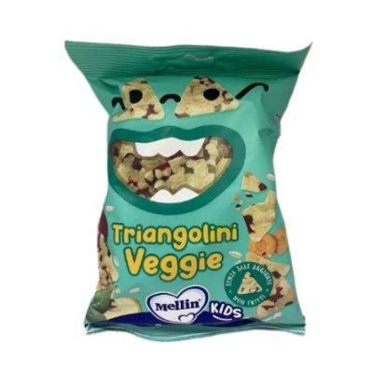 Mellin Triangolini Veggie Snack Vegetale per Bambini 30 gr Mellin Triangolini Veggie Snack Vegetale per Bambini 30 gr