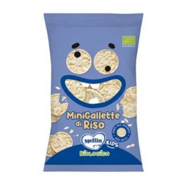Mellin Mini Gallette di Riso Merenda per Bambini 30 gr Mellin Mini Gallette di Riso Merenda per Bambini 30 gr