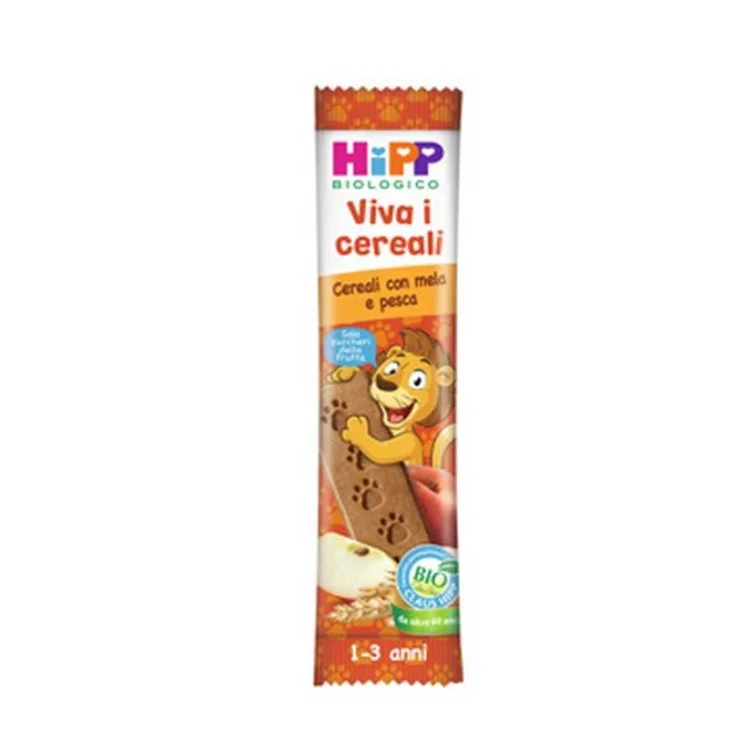 Hipp Viva i Cereali Barretta Bio Cereali con Mela e Pesca 20 gr Hipp Viva i Cereali Barretta Bio Cereali con Mela e Pesca 20 gr