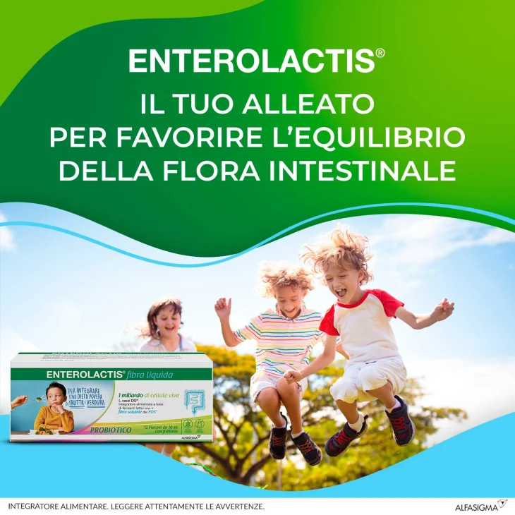 Enterolactis Fibra Liquida Fermenti Lattici 12 flaconcini Enterolactis Fibra Liquida Fermenti Lattici 12 flaconcini
