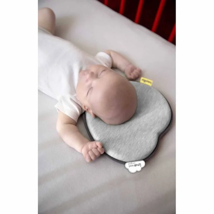 Dambl&egrave; Lovenest Cuscino Anti Testa Piatta Colore Grigio