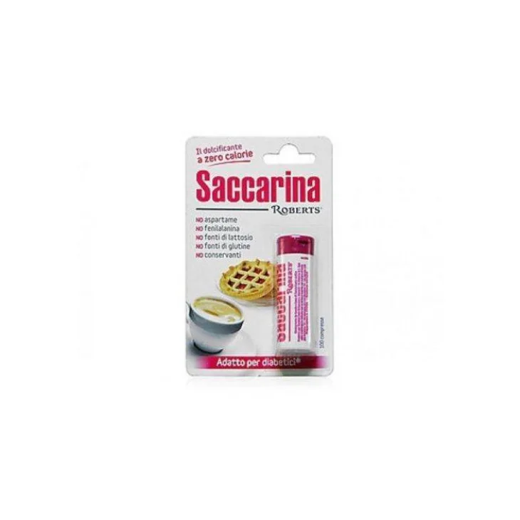 Saccarina Roberts Dolcificante Acalorico 100 compresse Saccarina Roberts Dolcificante Acalorico 100 compresse