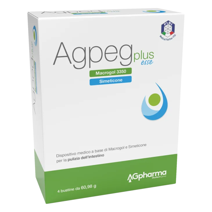 AGpharma Agpeg Plus Esse Integratore Transito Intestinale 4 bustine