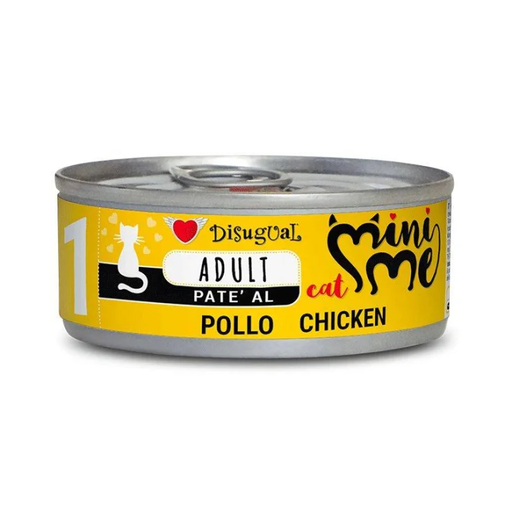 Disugual Mini Me Pat&egrave; Cibo umido per gatti adulti gusto pollo 85 g