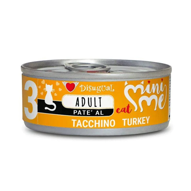 Disugual Mini Me Patè Cibo umido per gatti adulti gusto tacchino 85 g Disugual Mini Me Patè Cibo umido per gatti adulti gusto tacchino 85 g