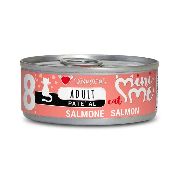 Disugual Mini Me Pat&egrave; Cibo umido per gatti adulti gusto salmone 85 g
