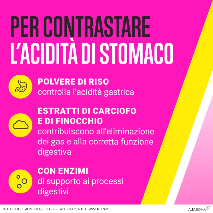 Biochetasi Digestione e Acidit&agrave; Aroma Limone 20 compresse masticabili