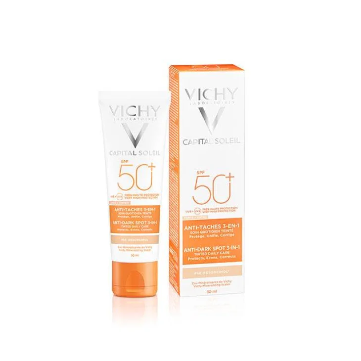 Vichy Ideal Soleil Protezione Solare Viso Colorata Antimacchia SPF 50+ Vichy Ideal Soleil Protezione Solare Viso Colorata Antimacchia SPF 50+