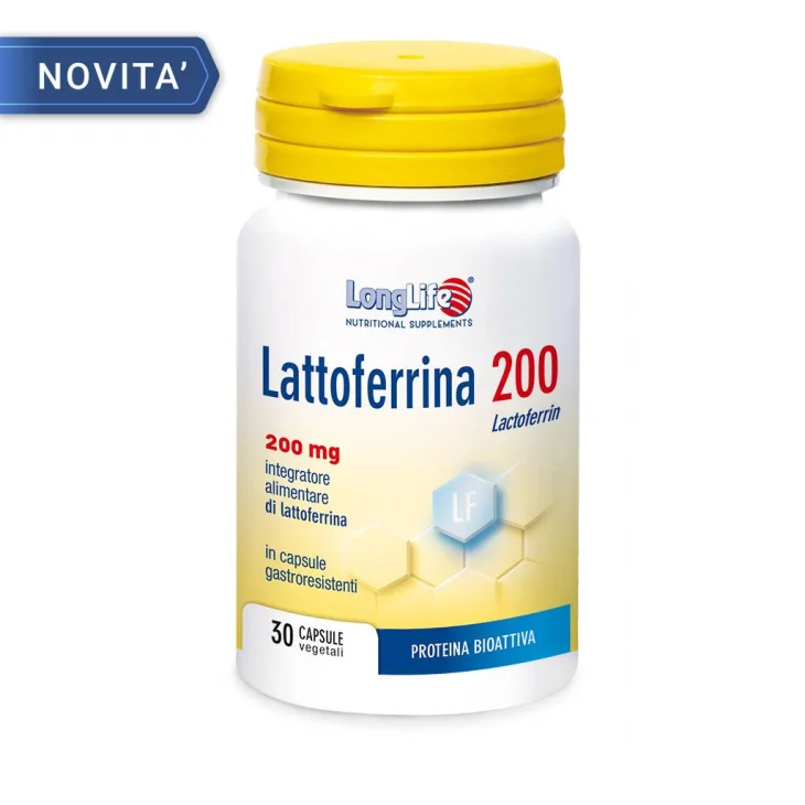 Longlife Lattoferrina 200 - 30 capsule gastroresistenti Longlife Lattoferrina 200 - 30 capsule gastroresistenti