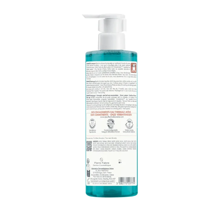 Av&egrave;ne Eau Thermale Cleanance Gel Detergente Purificante Nuova Formula 400 ml