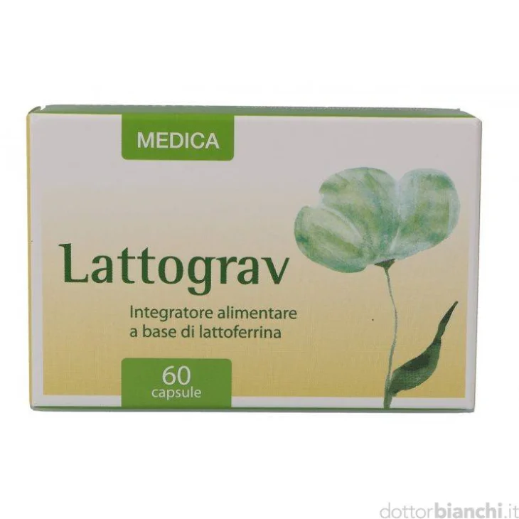 Medica Lattograv Integratore di Lattoferrina 60 capsule Medica Lattograv Integratore di Lattoferrina 60 capsule