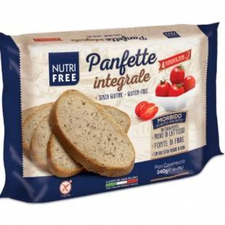 Nutri Free Panfette Integrale Prodotto senza glutine e lattosio 340 g Nutri Free Panfette Integrale Prodotto senza glutine e lattosio 340 g
