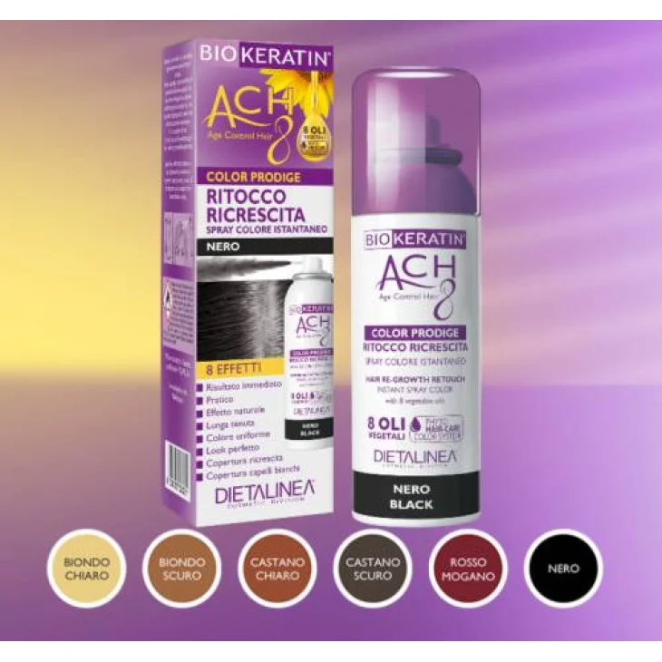 Biokeratin ACH8 Color Prodige Ritocco Ricrescita Castano Scuro 75 ml