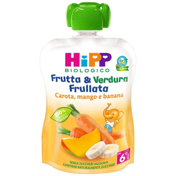 Hipp Bio Frutta&Verdura Frullata Carota Mango e Banana 90 g