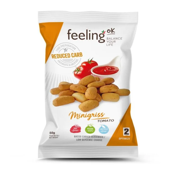 FeelingOk Optimize2 Minigriss Tomato 50 g FeelingOk Optimize2 Minigriss Tomato 50 g