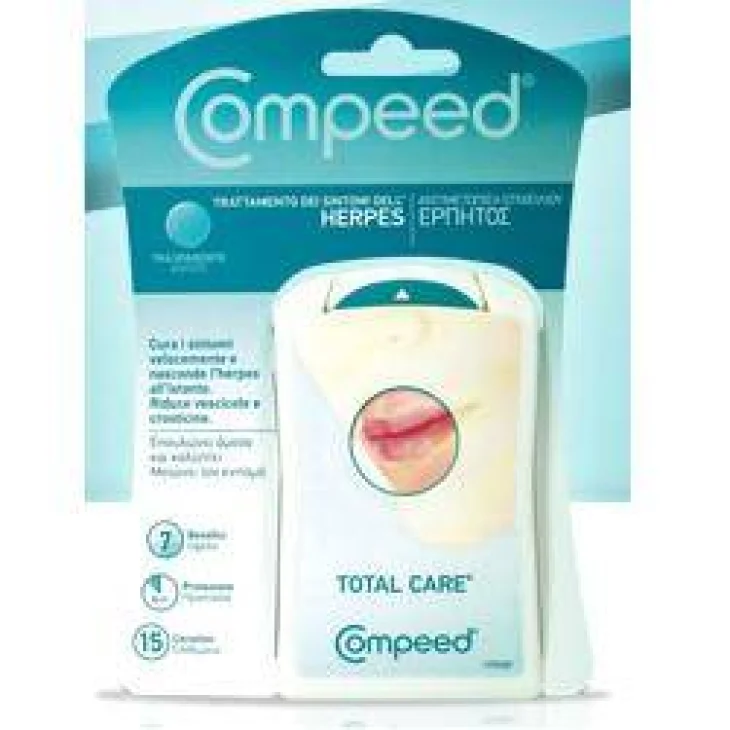 Compeed Herpes Patch Total Care Cerotto 15 pezzi Compeed Herpes Patch Total Care Cerotto 15 pezzi