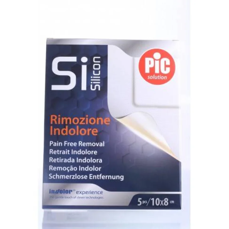 Pic Silicon Cerotto Post Operatorio con Tecnologia Siliconia 10 cm x 8 cm 5 pezzi