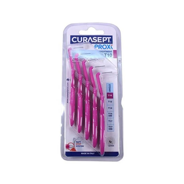 Curasept Proxy Angle T10 Scovolino Interdentale Fuxia 5 Pezzi Curasept Proxy Angle T10 Scovolino Interdentale Fuxia 5 Pezzi